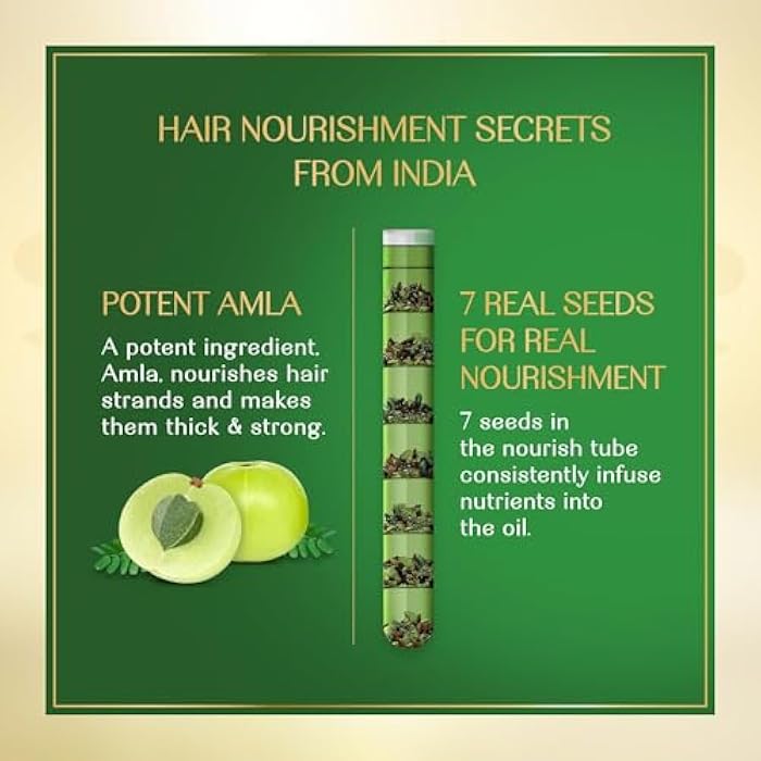 زيت شعر عشاب الهند ملا و7بذور طبيعية لتكثيف وتقوية وتغذية الشعر خالي من اى مواد الكيميائية 280 مل من أشاب الهند - Image 5